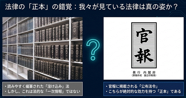 私たちは「本当の法令」を見ていない